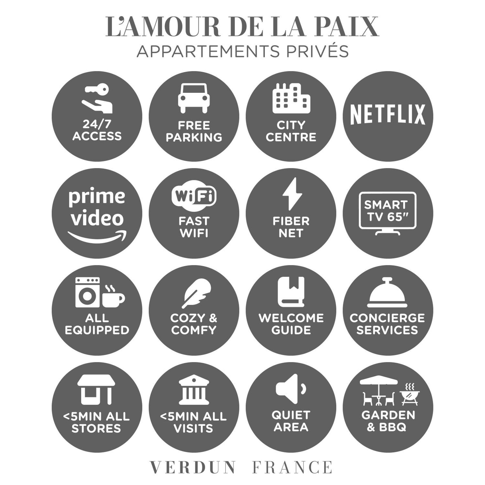 L'Amour De La Paix - Centre-Ville - Jardin - Proche Gare - Tv65"Primevideo - Ambiance Tres Chaleureuse - Parking Gratuit Sous-Video Surveillance Proche - Gere Par Presta-Zen'Services Verdun-sur-Meuse Dış mekan fotoğraf